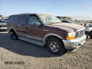 2001 Ford Excursion Limited with VIN 1FMNU42S01ED72891, listed as a Copart auction lot 89221445 with 16,990 mi miles and Clean title. Bid and sale history available at DreamBid. Image 4.