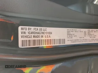 2022 Dodge Durango SXT z VIN 1C4RDHAG7NC131034, wystawiony jako Copart lot #58246395 z przebiegiem 45 883 mil mil oraz Szkoda całkowita • Salvage title. Historia ofert i sprzedaży dostępna na DreamBid. Obrazek 13.