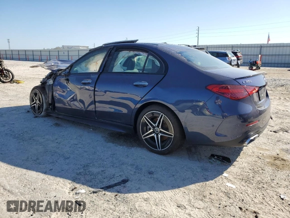 2024 Mercedes-Benz C 300 with VIN W1KAF4GB8RR226139, listed as a Copart auction lot 48610065 with Not Provided miles and Non Repairable. Bid and sale history available at DreamBid. Image 2.