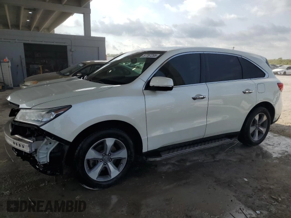 2015 Acura MDX with VIN 5FRYD3H24FB002017, listed as a Copart auction lot 57787255 with 138,046 mi miles and Salvage title. Bid and sale history available at DreamBid. Image 1.