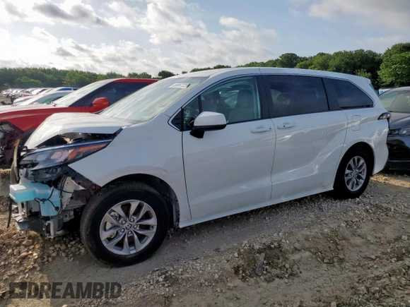 2024 Toyota Sienna LE with VIN 5TDKSKFC9RS145497, listed as a Copart auction lot 55567725 with 22,774 mi miles and Salvage title. Bid and sale history available at DreamBid. Image 1.