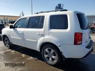 2014 Honda Pilot EX-L with VIN 5FNYF3H77EB015608, listed as a Copart auction lot 43647195 with 59,365 mi miles and Salvage Title. Bid and sale history available at DreamBid. Image 2.