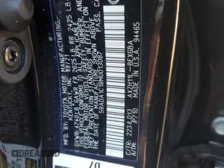 2021 Lexus ES with VIN 58ADA1C18MU013087, listed as a Copart auction lot 87464874 with 20,124 mi miles and Salvage Title. Bid and sale history available at carsss.com. Image 12.
