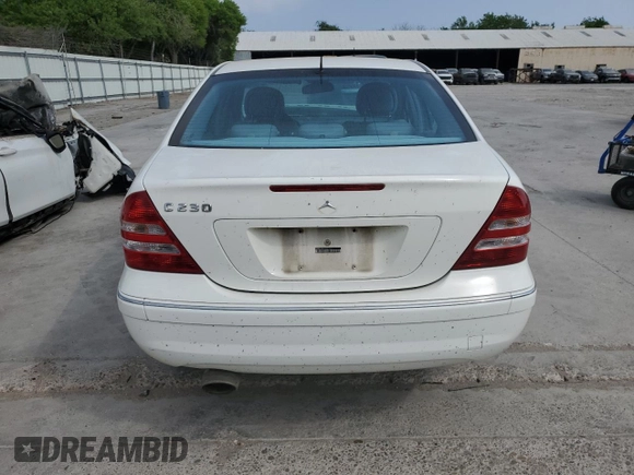 2006 Mercedes-Benz C 230 Sport with VIN WDBRF52H76A873641, listed as a Copart auction lot 46688054 with 123,877 mi miles and Salvage title. Bid and sale history available at DreamBid. Image 6.