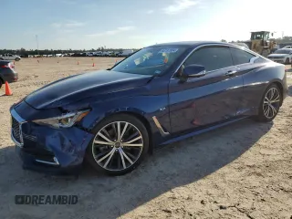 2020 Infiniti Q60 Luxe with VIN JN1EV7EK8LM340670, listed as a Copart auction lot 60197934 with 48,771 mi miles and Salvage title. Bid and sale history available at DreamBid. Image 1.