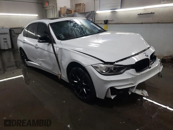 2015 BMW 3 Series 335i xDrive with VIN WBA3B9G59FNR94525, listed as a Copart auction lot 41836355 with 99,471 mi miles and Salvage Title. Bid and sale history available at carsss.com. Image 4.