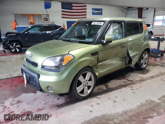 2010 Kia Soul + with VIN KNDJT2A2XA7115592, listed as a Copart auction lot 86378364 with 154,415 mi miles and Salvage Title. Bid and sale history available at DreamBid. Image 1.