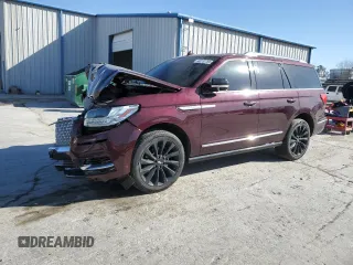 2021 Lincoln Navigator Reserve z VIN 5LMJJ2KT9MEL05535, wystawiony jako Copart lot #48737765 z przebiegiem 89 487 mil mil oraz Szkoda całkowita • Salvage title. Historia ofert i sprzedaży dostępna na DreamBid. Obrazek 1.