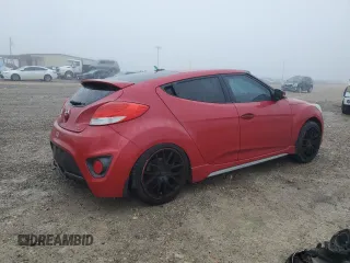 2014 Hyundai Veloster Turbo with VIN KMHTC6AE2EU212265, listed as a Copart auction lot 42782795 with 127,005 mi miles and Salvage Title. Bid and sale history available at carsss.com. Image 3.