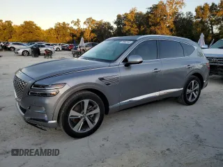 2021 Genesis GV80 with VIN KMUHB4SB1MU054194, listed as a Copart auction lot 75842164 with 38,397 mi miles and Salvage Title. Bid and sale history available at DreamBid. Image 1.