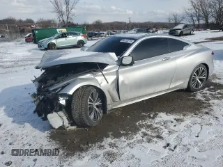 2017 Infiniti Q60 Premium with VIN JN1CV7EL0HM320775, listed as a Copart auction lot 88723215 with 63,072 mi miles and Salvage title. Bid and sale history available at DreamBid. Image 1.