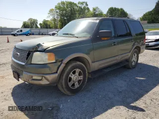 2003 Ford Expedition Eddie Bauer с VIN 1FMPU17L23LB41966, выставлен на аукционе Copart как лот 52628205 с пробегом 152 687 миль миль и Списание • Salvage title. История ставок и продаж доступна на DreamBid. Изображение 1.