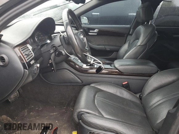 2015 Audi A8 4.0T with VIN WAU32AFD6FN037523, listed as a Copart auction lot 59757555 with 146,463 mi miles and Clean title. Bid and sale history available at DreamBid. Image 7.