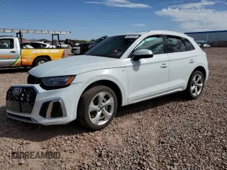 2022 Audi Q5 S line Premium Plus with VIN WA1EAAFY7N2049045, listed as a Copart auction lot 48481585 with 57,425 mi miles and Salvage title. Bid and sale history available at DreamBid. Image 1.