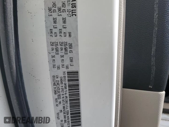 2018 Chrysler Pacifica Hybrid Limited с VIN 2C4RC1N72JR178333, выставлен на аукционе Copart как лот 56716335 с пробегом 134 237 миль миль и Списание • Salvage title. История ставок и продаж доступна на DreamBid. Изображение 13.