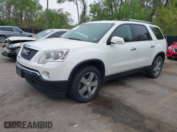 2012 GMC Acadia SLT1 with VIN 1GKKRRED2CJ411255, listed as a IAAI auction lot 42080056 with 203,201 mi miles. Bid and sale history available at carsss.com. Image 2.