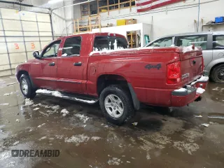 2007 Dodge Dakota SLT with VIN 1D7HW48P37S221039, listed as a Copart auction lot 48104975 with 138,371 mi miles and Salvage Title. Bid and sale history available at carsss.com. Image 2.