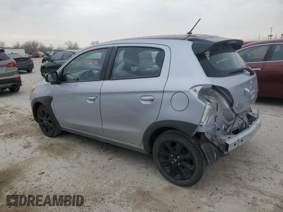 2023 Mitsubishi Mirage Black Edition with VIN ML32AWHJ7PH006897, listed as a Copart auction lot 48814125 with 25,132 mi miles and Salvage title. Bid and sale history available at DreamBid. Image 2.