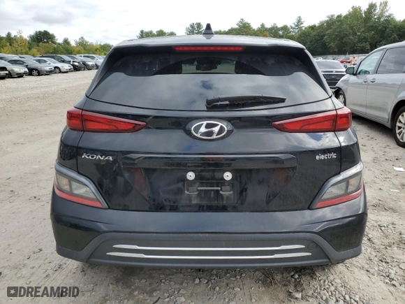 2023 Hyundai Kona Electric SE with VIN KM8K23AG0PU191370, listed as a Copart auction lot 71396544 with 18,834 mi miles and Non Repairable. Bid and sale history available at carsss.com. Image 6.