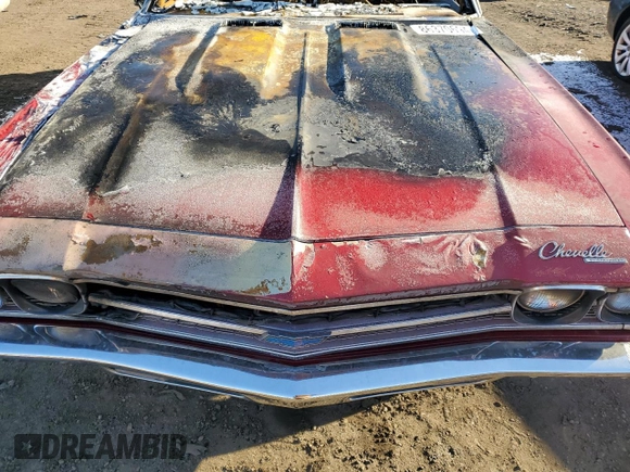 1969 Chevrolet Malibu с VIN 136679B346377, выставлен на аукционе Copart как лот 86370694 с пробегом Не указан миль и Списание • Salvage title. История ставок и продаж доступна на DreamBid. Изображение 11.