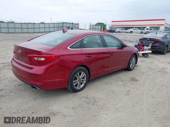 2015 Hyundai Sonata 2.4L SE with VIN 5NPE24AF7FH123641, listed as a IAAI auction lot 42151294 with 98,790 mi miles. Bid and sale history available at carsss.com. Image 4.