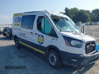 2020 Ford Transit Cargo with VIN 1FTBR1C83LKB03380, listed as a IAAI auction lot 40415265 with 56,452 mi miles. Bid and sale history available at carsss.com. Image 1.