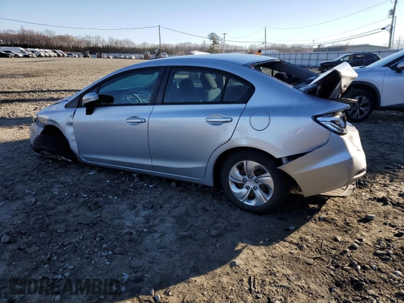 2015 Honda Civic LX with VIN 19XFB2F56FE272295, listed as a Copart auction lot 51775075 with 68,101 mi miles and Salvage Title. Bid and sale history available at carsss.com. Image 2.