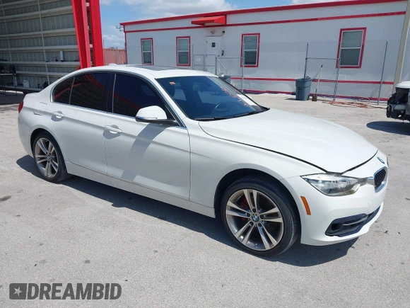 2018 BMW 3 Series 330i with VIN WBA8B9G52JNU57283, listed as a IAAI auction lot 42042507 with 51,740 mi miles and . Bid and sale history available at DreamBid. Image 1.