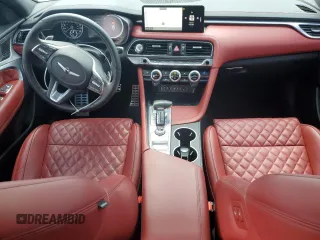 2023 Genesis G70 3.3T with VIN KMTG54TE9PU104764, listed as a Copart auction lot 66614024 with 36,983 mi miles and Salvage Title. Bid and sale history available at carsss.com. Image 8.