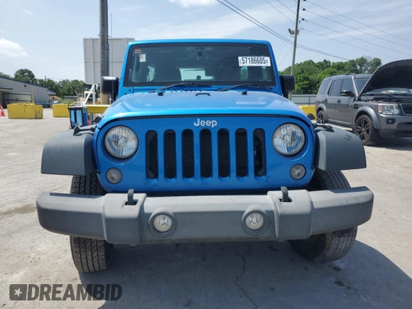 2016 Jeep Wrangler Unlimited Sport RHD z VIN 1C4BJWKG8GL307167, wystawiony jako Copart lot #57186605 z przebiegiem 182 213 mil mil oraz Czysty tytuł • Clean title. Historia ofert i sprzedaży dostępna na DreamBid. Obrazek 5.