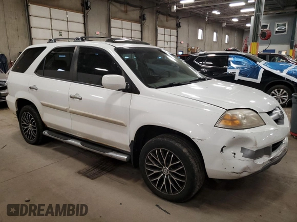 2004 Acura MDX Touring Pkg with VIN 2HNYD18654H515397, listed as a Copart auction lot 49633225 with 212,400 mi miles and Salvage Title. Bid and sale history available at carsss.com. Image 4.
