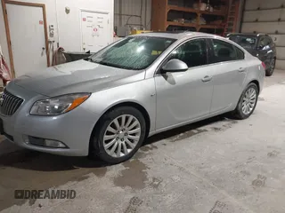 2011 Buick Regal CXL RL4 with VIN W04GS5EC1B1017101, listed as a IAAI auction lot 42123325 with 124,732 mi miles. Bid and sale history available at carsss.com. Image 4.