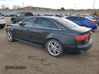 2013 Audi S4 Premium Plus z VIN WAUBGAFL6DA129983, wystawiony jako Copart lot #49119585 z przebiegiem Nie podano mil oraz Szkoda całkowita • Salvage title. Historia ofert i sprzedaży dostępna na DreamBid. Obrazek 2.