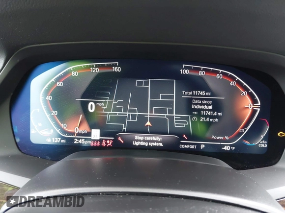 2023 BMW X5 xDrive40i with VIN 5UXCR6C00P9P78885, listed as a IAAI auction lot 42290898 with 11,745 mi miles and . Bid and sale history available at DreamBid. Image 7.