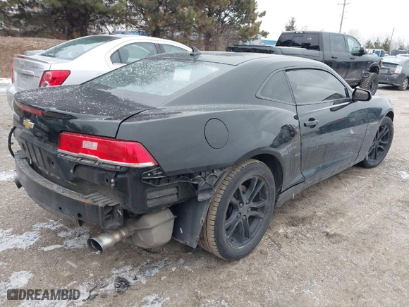 2015 Chevrolet Camaro LS with VIN 2G1FB1E30F9189298, listed as a IAAI auction lot 41415903 with 169473 miles. Bid and sale history available at carsss.com. Image 4.