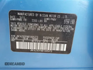 2011 Nissan LEAF SL-e with VIN JN1AZ0CP8BT005373, listed as a IAAI auction lot 41892292 with 98,245 mi miles. Bid and sale history available at carsss.com. Image 9.