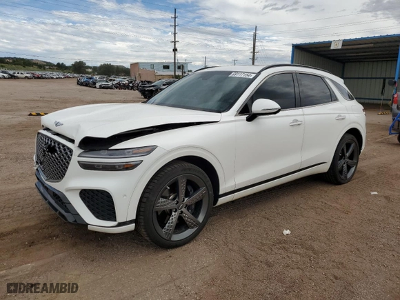 2023 Genesis GV70 3.5T Sport with VIN KMUMCDTC0PU082611, listed as a Copart auction lot 69117154 with 35,972 mi miles and Salvage Title. Bid and sale history available at carsss.com. Image 1.