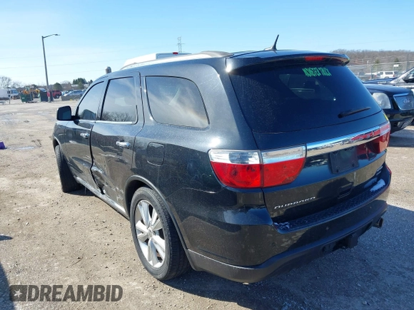 2013 Dodge Durango Crew z VIN 1C4RDJDG9DC677142, wystawiony jako IAAI lot #41834251 z przebiegiem 138 307 mil mil oraz . Historia ofert i sprzedaży dostępna na DreamBid. Obrazek 3.