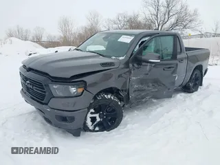 2020 Ram 1500 Big Horn with VIN 1C6SRFFT2LN182740, listed as a IAAI auction lot 41516660 with 86,489 mi miles and . Bid and sale history available at DreamBid. Image 2.