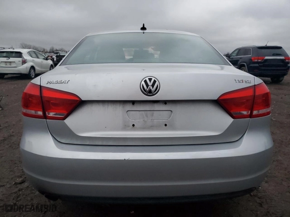 2014 Volkswagen Passat SE w/Sunroof with VIN 1VWBS7A33EC051984, listed as a Copart auction lot 85201944 with 89,312 mi miles and Salvage Title. Bid and sale history available at carsss.com. Image 6.