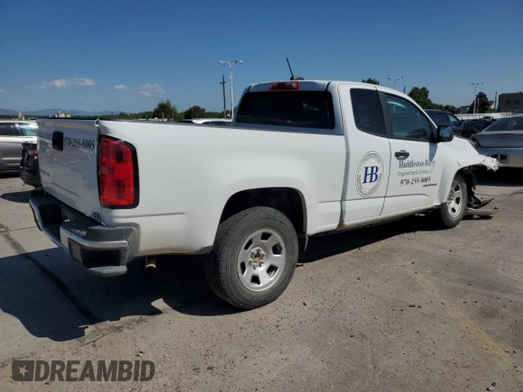 2022 Chevrolet Colorado 2WD Work Truck with VIN 1GCHSBEAXN1276293, listed as a Copart auction lot 61178405 with 57,480 mi miles and Salvage title. Bid and sale history available at DreamBid. Image 3.