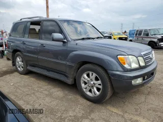 2003 Lexus LX 470 z VIN JTJHT00W733523370, wystawiony jako Copart lot #55516375 z przebiegiem 157 862 mil mil oraz Czysty tytuł • Clean title. Historia ofert i sprzedaży dostępna na DreamBid. Obrazek 4.