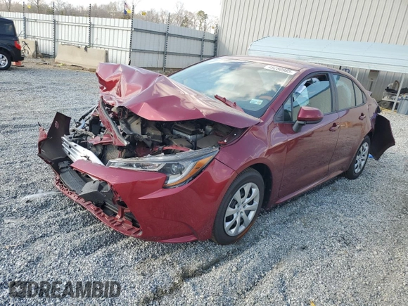 2022 Toyota Corolla LE with VIN 5YFEPMAE5NP364365, listed as a Copart auction lot 49280985 with 41,525 mi miles and Salvage Title. Bid and sale history available at carsss.com. Image 1.