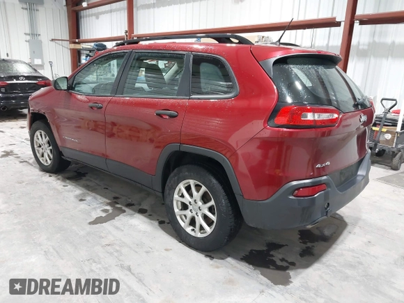 2015 Jeep Cherokee Sport with VIN 1C4PJMAB8FW719652, listed as a IAAI auction lot 41475308 with 247,960 mi miles. Bid and sale history available at carsss.com. Image 3.