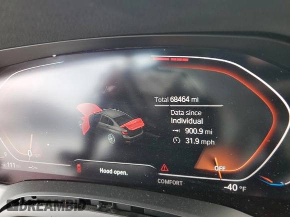 2019 BMW 3 Series 330i xDrive with VIN WBA5R7C52KAJ85867, listed as a Copart auction lot 60107965 with 68,464 mi miles and Salvage title. Bid and sale history available at DreamBid. Image 9.