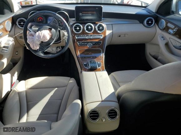 2016 Mercedes-Benz C-Class C 300 Luxury with VIN WDDWF4KB7GR150245, listed as a Copart auction lot 48016425 with 74,404 mi miles and Salvage Title. Bid and sale history available at carsss.com. Image 8.
