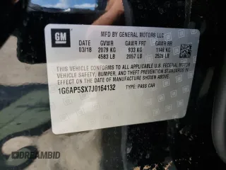 2018 Cadillac CTS RWD z VIN 1G6AP5SX7J0164132, wystawiony jako Copart lot #67428433 z przebiegiem Nie podano mil oraz . Historia ofert i sprzedaży dostępna na DreamBid. Obrazek 13.