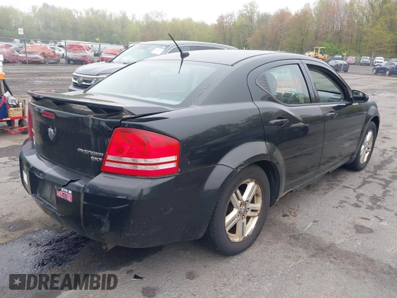 2009 Dodge Avenger SXT with VIN 1B3LC56B39N541135, listed as a IAAI auction lot 42178873 with Not Provided miles and . Bid and sale history available at DreamBid. Image 4.
