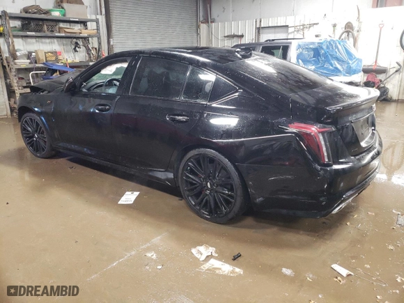 2024 Cadillac CT5-V with VIN 1G6DV5RW7R0107702, listed as a Copart auction lot 89254525 with 9,010 mi miles and Salvage Title. Bid and sale history available at carsss.com. Image 2.