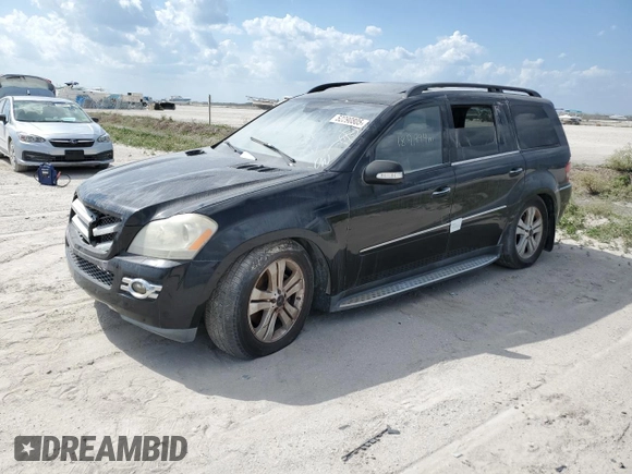 2008 Mercedes-Benz GL-Class 4.6L with VIN 4JGBF71E28A356784, listed as a Copart auction lot 52290805 with 189,994 mi miles and Salvage Title. Bid and sale history available at carsss.com. Image 1.